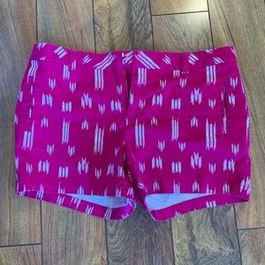 Pink printed shorts